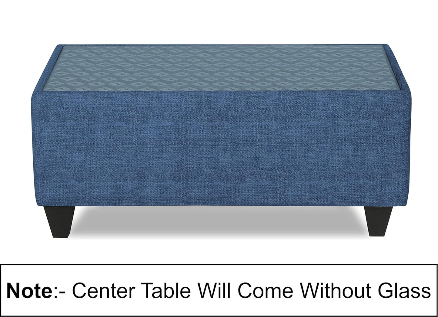 Adorn India Bricks (3 Years Warranty) Centre Table (Blue) Modern