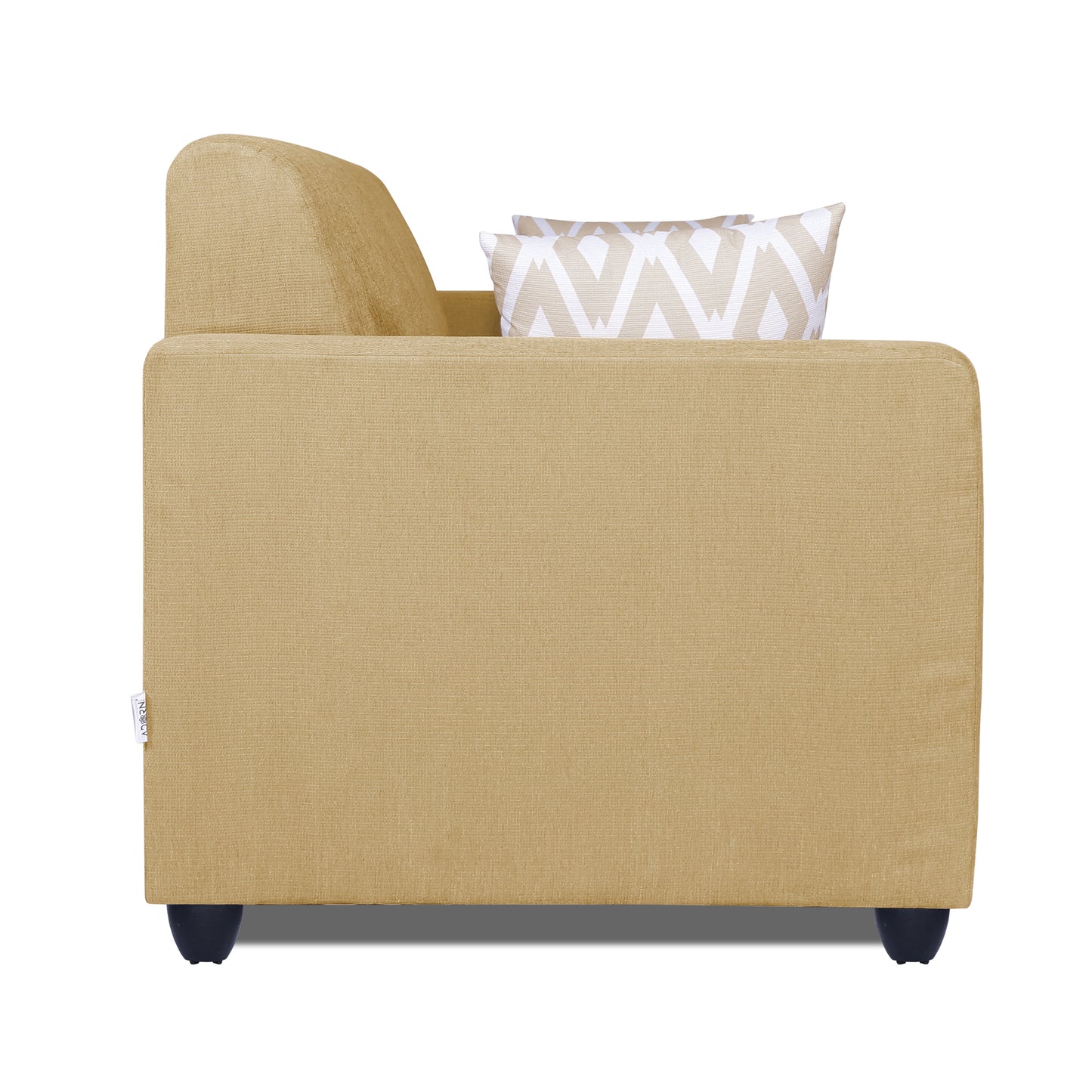 Adorn India Rio Highback 3+1+1 5 Seater Sofa Set (Beige) (3 Year Warranty)