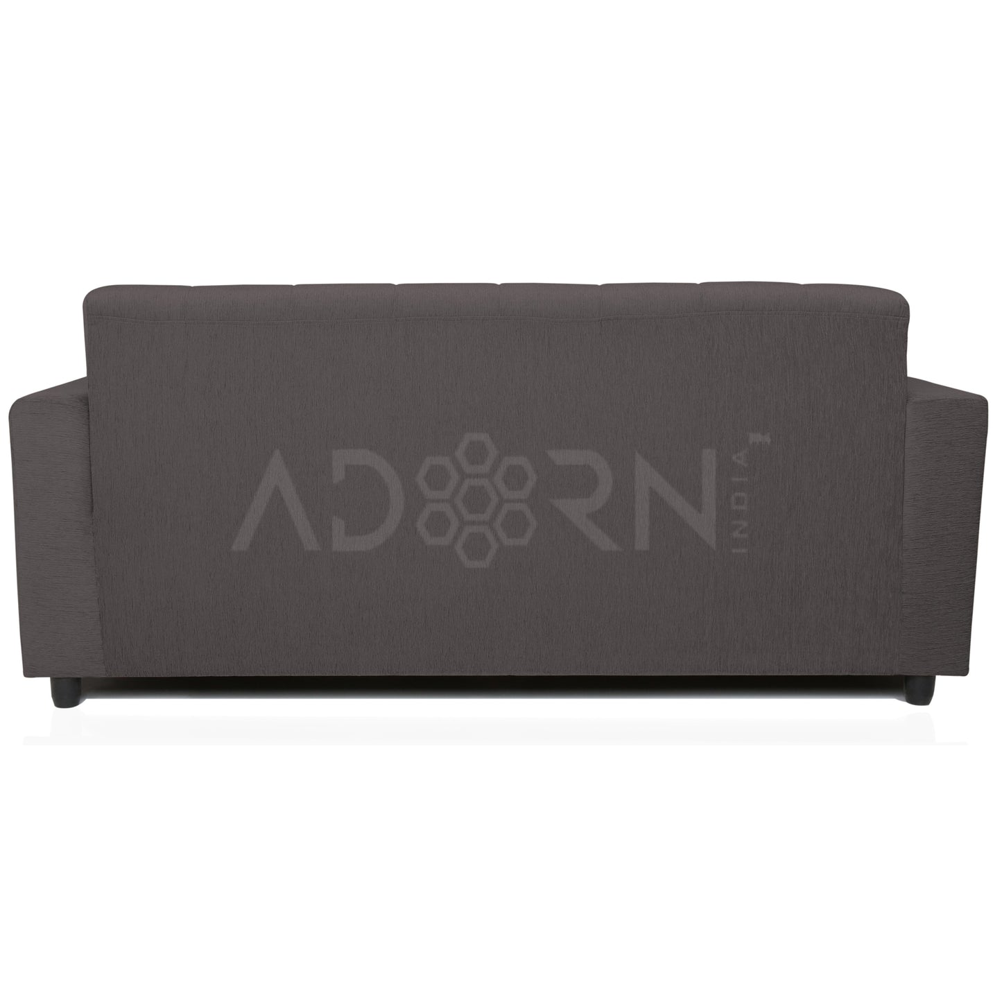 Adorn India Aleena 3 Seater Sofa(Grey)