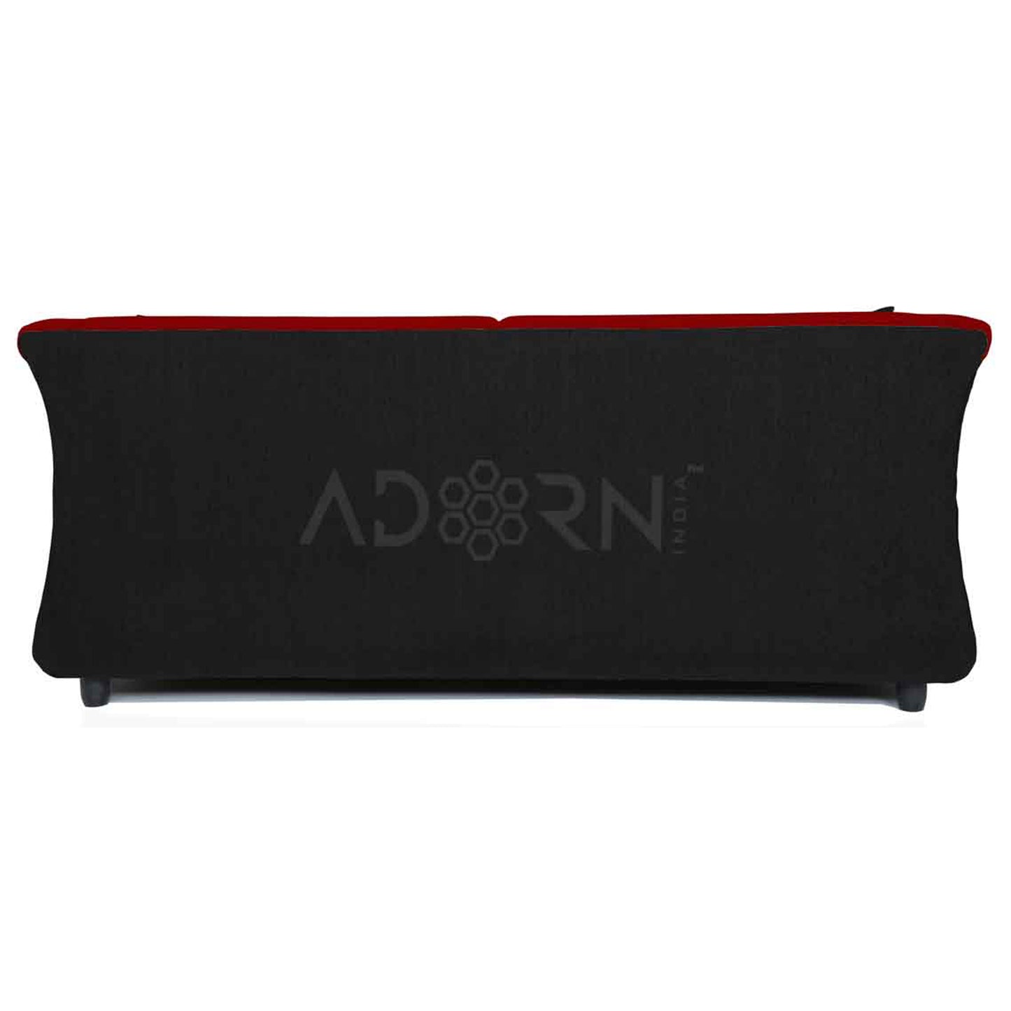 Adorn India Acura 3 Seater Sofa(Maroon & Black)