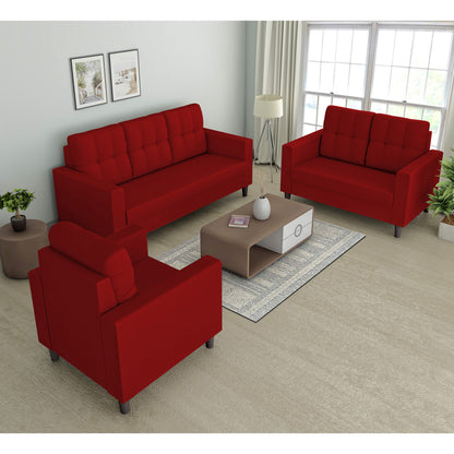 Adorn India Darcy 3+2+1 6 Seater Sofa Set  (3 Year Warranty)