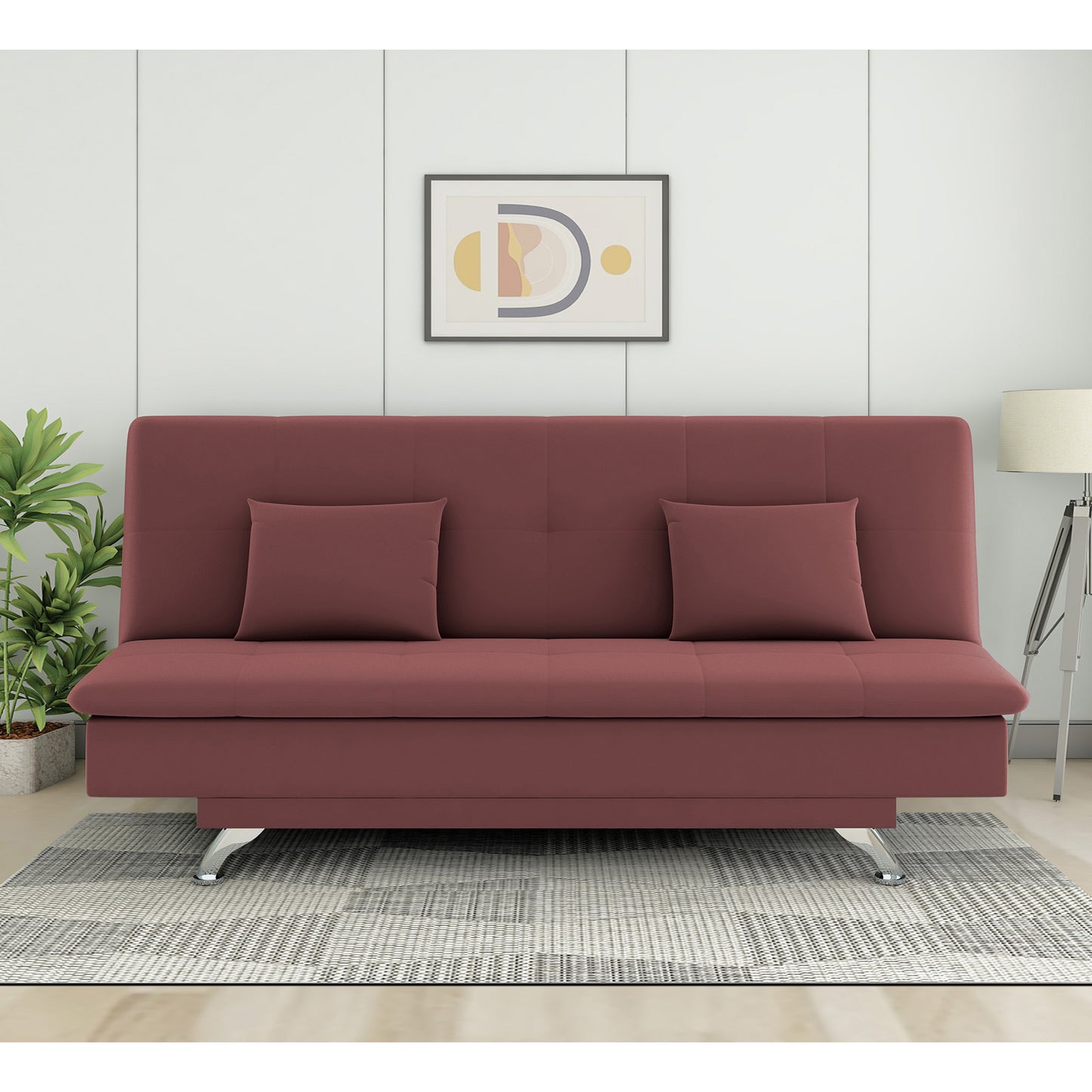 Adorn India A New Aspen 3 Seater Sofa Cum Bed 4X6