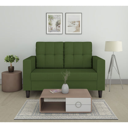 Adorn India Darcy 2 Seater Sofa (Beige) (3 Year Warranty)