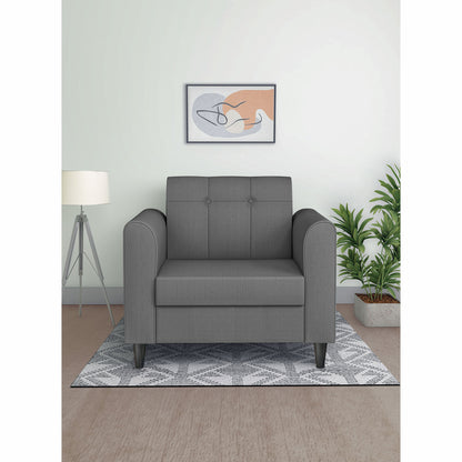 Adorn India Rio Elegant 1 Seater Sofa (3 Year Warranty)