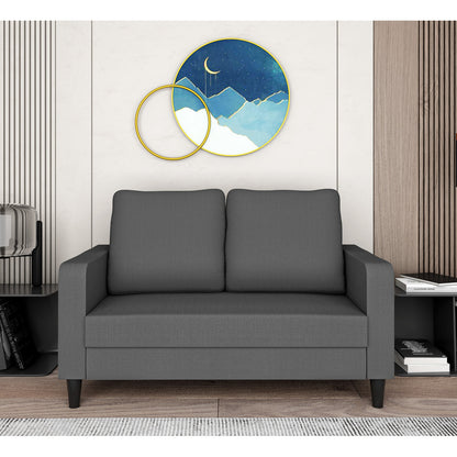 Adorn India Chandler Decent 2 Seater Sofa (Grey) (3 Year Warranty)