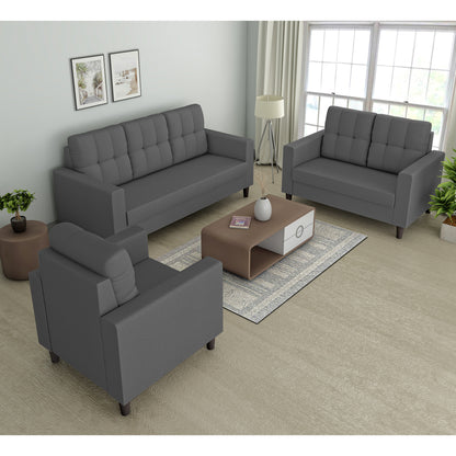 Adorn India Darcy 3+2+1 6 Seater Sofa Set  (3 Year Warranty)