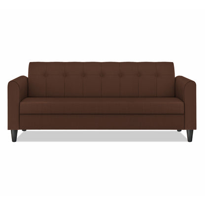 Adorn India Rio Elegant 3 Seater Sofa (Brown) (3 Year Warranty)