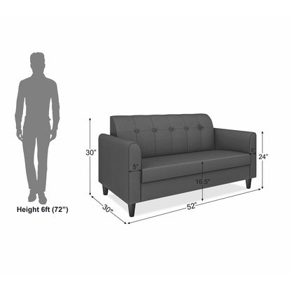 Adorn India Rio Elegant 2 Seater Sofa (3 Year Warranty)