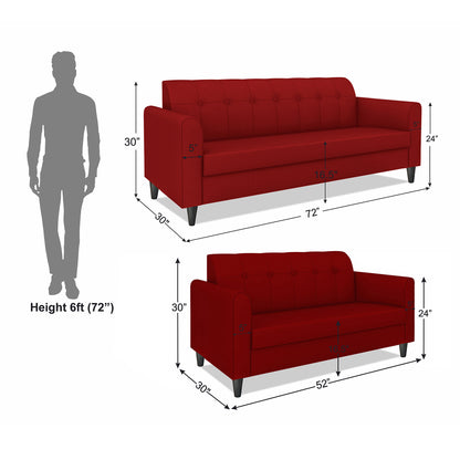 Adorn India Rio Elegant 3+2 5 Seater Sofa Set (3 Year Warranty)