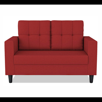 Adorn India Darcy 2 Seater Sofa (Red) (3 Year Warranty)