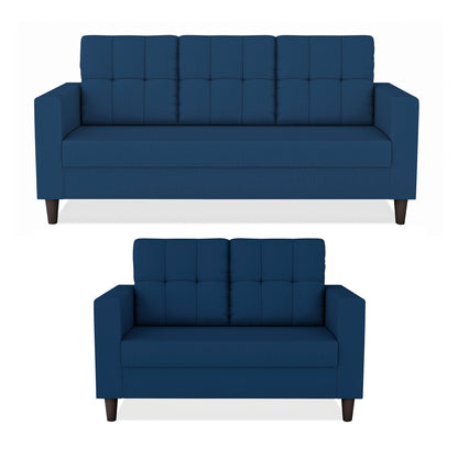 Adorn India Darcy 3+2 5 Seater Sofa Set (Beige) (3 Year Warranty)