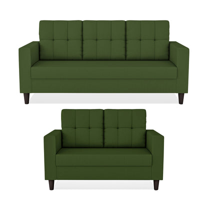 Adorn India Darcy 3+2 5 Seater Sofa Set (Beige) (3 Year Warranty)