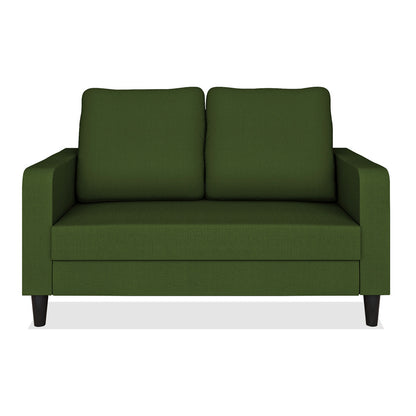 Adorn India Chandler Decent 2 Seater Sofa (Green) (3 Year Warranty)