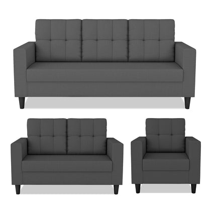 Adorn India Darcy 3+2+1 6 Seater Sofa Set  (3 Year Warranty)