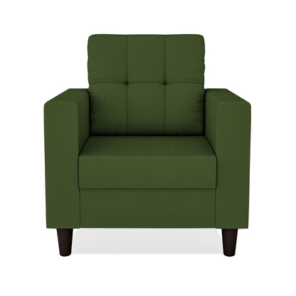 Adorn India Darcy 1 Seater Sofa (Beige) (3 Year Warranty)