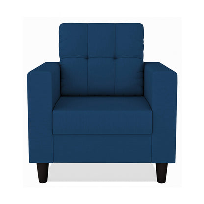 Adorn India Darcy 1 Seater Sofa (Beige) (3 Year Warranty)