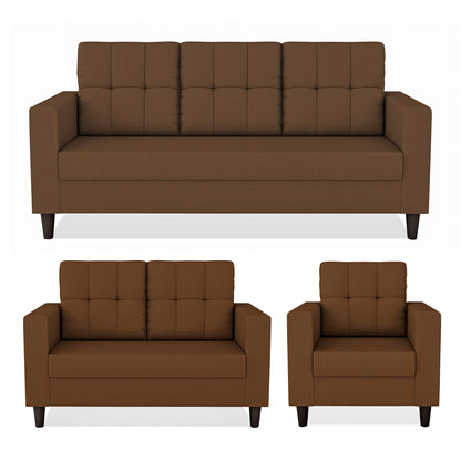 Adorn India Darcy 3+2+1 6 Seater Sofa Set  (3 Year Warranty)