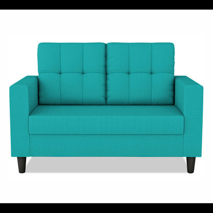 Adorn India Darcy 2 Seater Sofa (Aqua Blue) (3 Year Warranty)