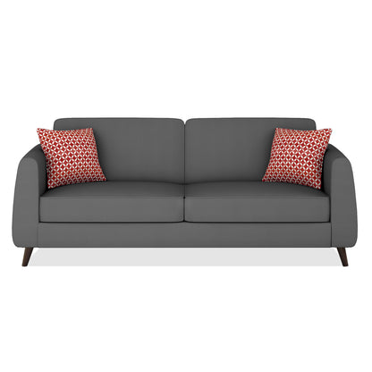 Adorn India Harlem 3 Seater Sofa (Grey) (3 Year Warranty)