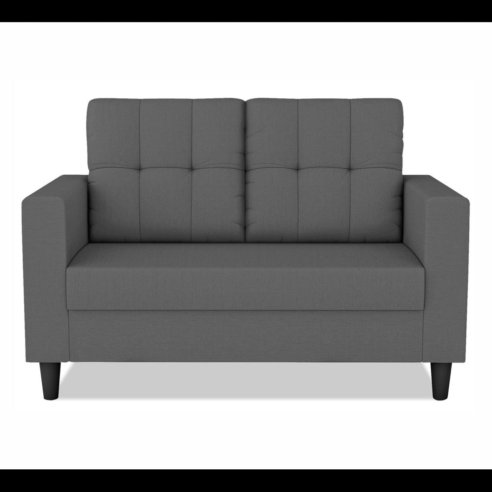 Adorn India Darcy 2 Seater Sofa (Grey) (3 Year Warranty)