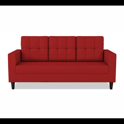 Adorn India Darcy 3 Seater Sofa (Red) (3 Year Warranty)