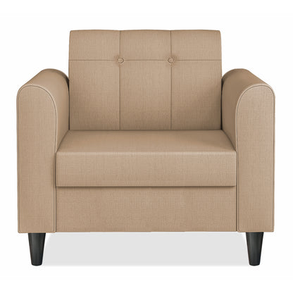 Adorn India Rio Elegant 1 Seater Sofa (3 Year Warranty)