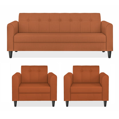 Adorn India Wood Rio Elegant 3+1+1 5 Seater Sofa Set (3 Year Warranty)