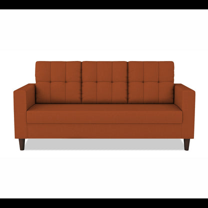 Adorn India Darcy 3 Seater Sofa (Rust) (3 Year Warranty)