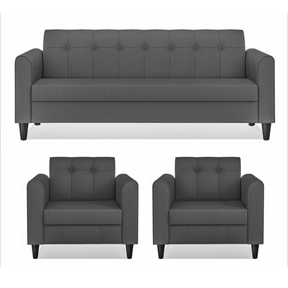 Adorn India Wood Rio Elegant 3+1+1 5 Seater Sofa Set (3 Year Warranty)