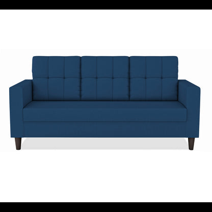Adorn India Darcy 3 Seater Sofa (Blue) (3 Year Warranty)