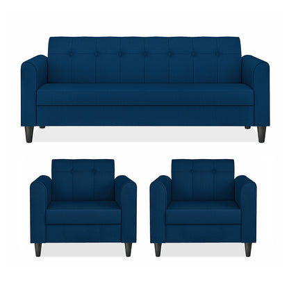 Adorn India Wood Rio Elegant 3+1+1 5 Seater Sofa Set (3 Year Warranty)