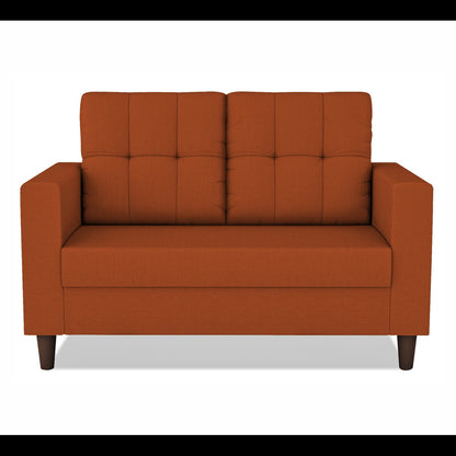 Adorn India Darcy 2 Seater Sofa (Rust) (3 Year Warranty)