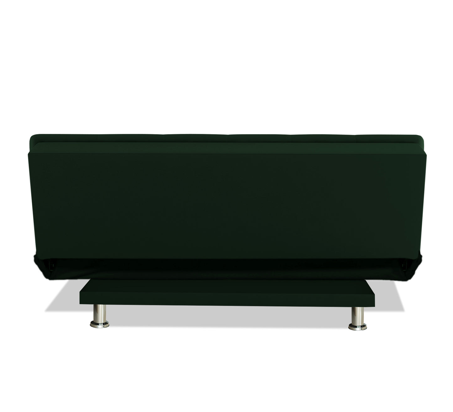 Adorn India Premium New Aspen 3 Seater Sofa Cum Bed 4X6 Velvet Suede with 2 Cushions (Color Green) and Suitable for All Indoor, with 3 Years Warranty