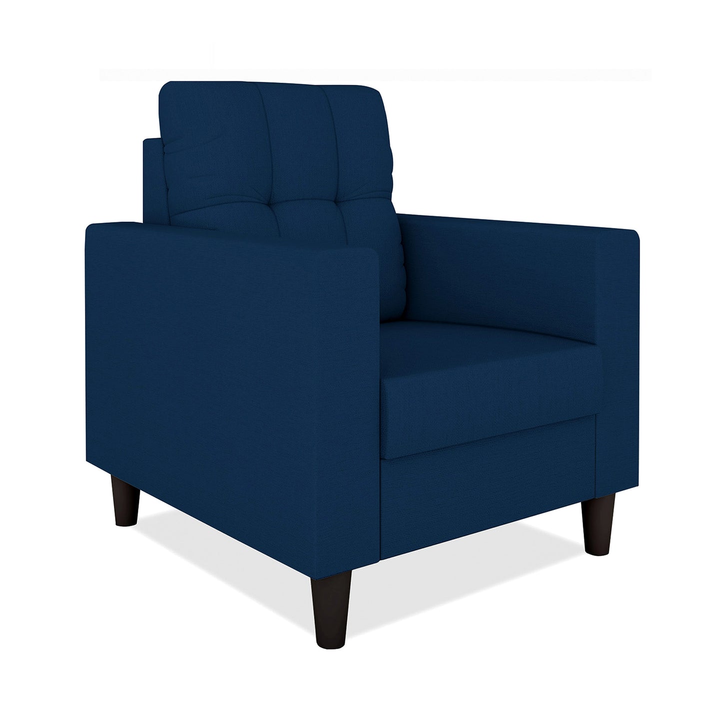 Adorn India Darcy 1 Seater Sofa (Beige) (3 Year Warranty)