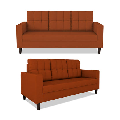 Adorn India Darcy 3+1+1 5 Seater Sofa Set (Beige) (3 Year Warranty)