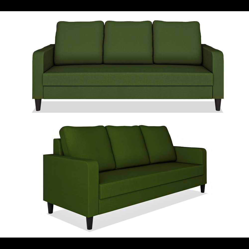 Adorn India Chandler Decent 3+2+1 6 Seater Sofa Set (Green) (3 Year Warranty)