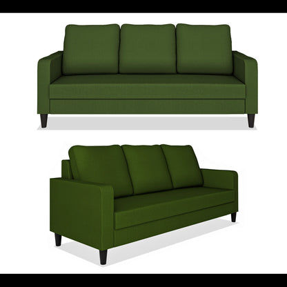 Adorn India Chandler Decent 3+2+1 6 Seater Sofa Set (Green) (3 Year Warranty)