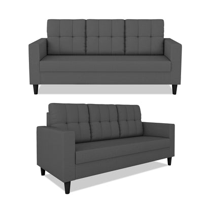 Adorn India Darcy 3+2 5 Seater Sofa Set (Beige) (3 Year Warranty)