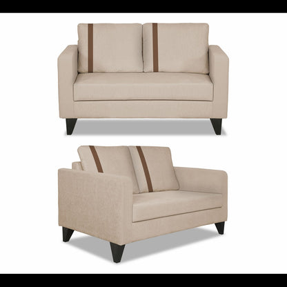 Adorn India Chandler Plus 3+2 5 Seater Sofa Set (Beige) (3 Year Warranty)