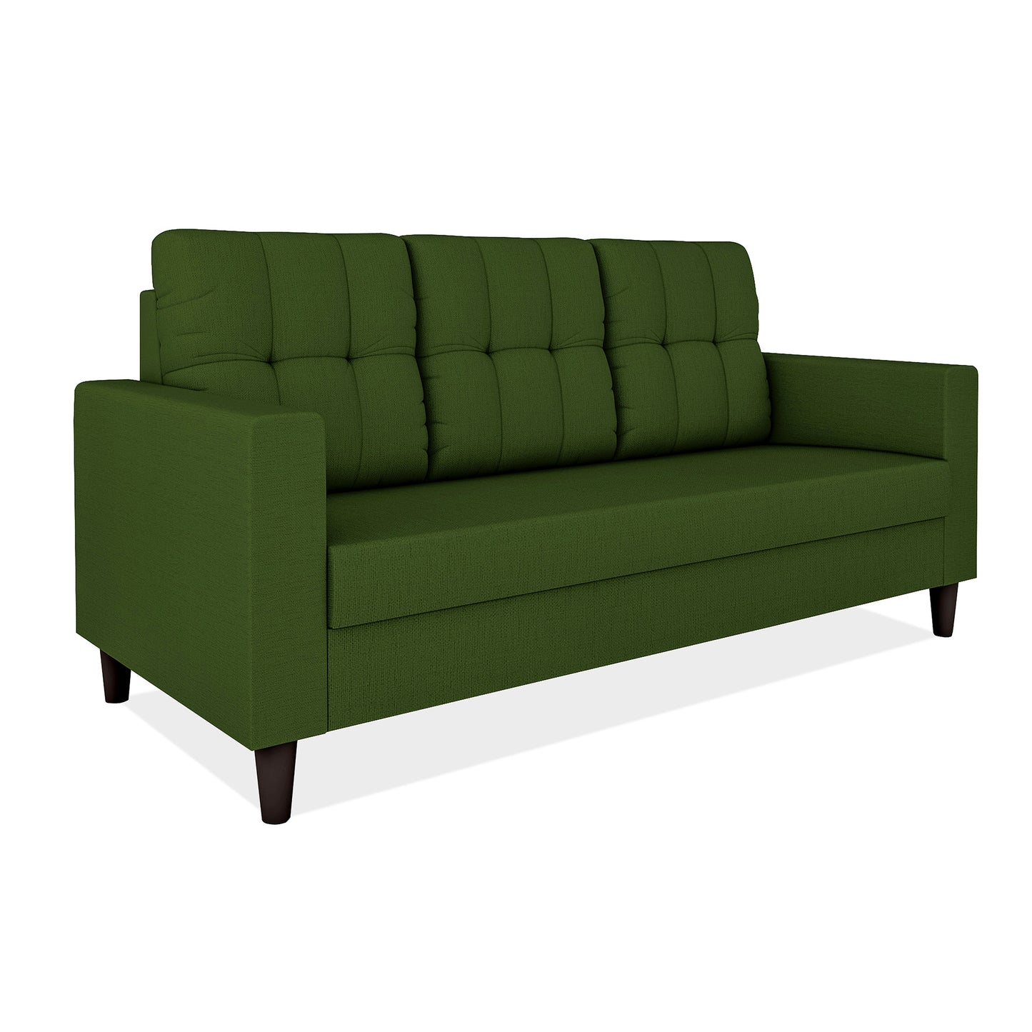 Adorn India Darcy 3 Seater Sofa (Beige) (3 Year Warranty)