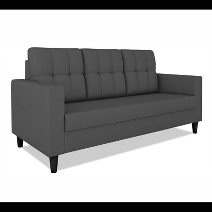 Adorn India Darcy 3 Seater Sofa (Grey) (3 Year Warranty)