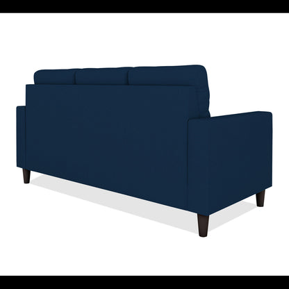 Adorn India Darcy 3 Seater Sofa (Blue) (3 Year Warranty)