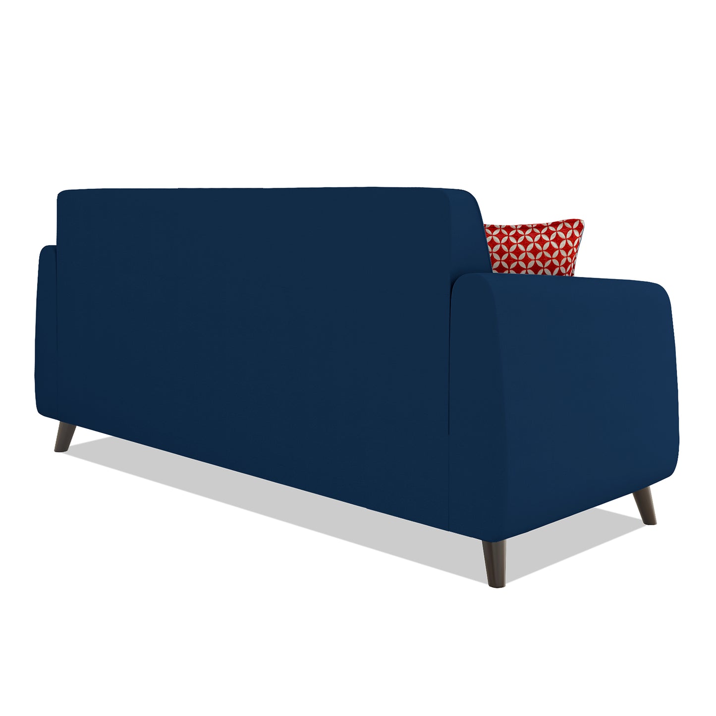 Adorn India Harlem 3 Seater Sofa (Blue) (3 Year Warranty)