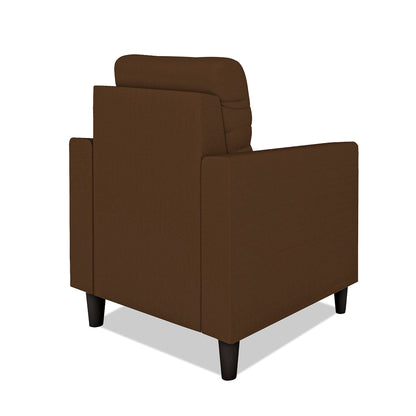 Adorn India Darcy 1 Seater Sofa (Beige) (3 Year Warranty)