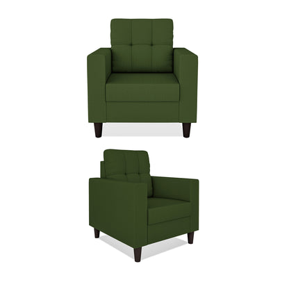 Adorn India Darcy 3+1+1 5 Seater Sofa Set (Beige) (3 Year Warranty)