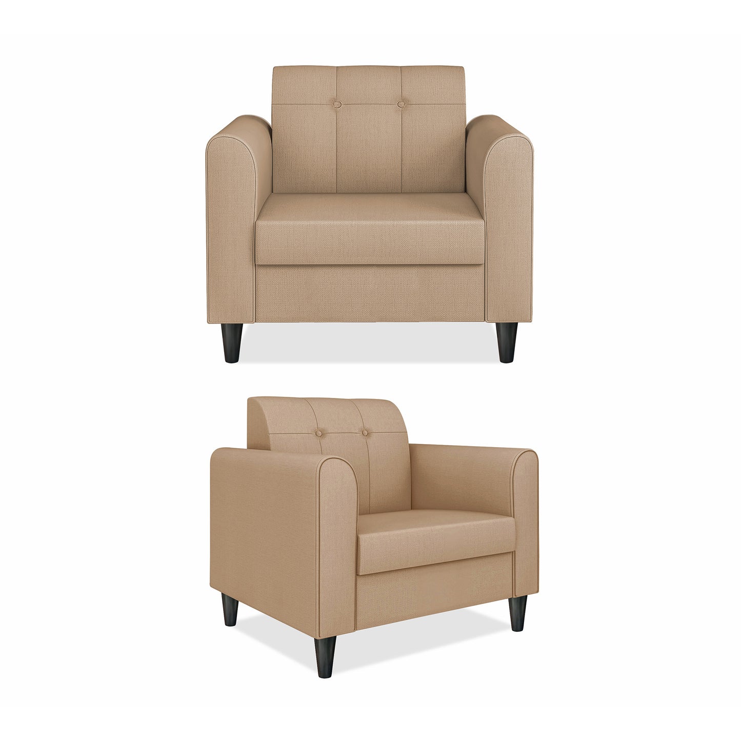 Adorn India Wood Rio Elegant 3+1+1 5 Seater Sofa Set (3 Year Warranty)