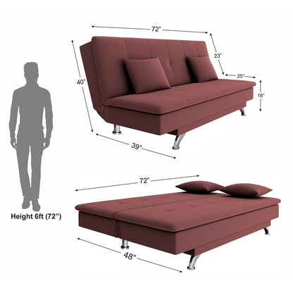 Adorn India A New Aspen 3 Seater Sofa Cum Bed 4X6