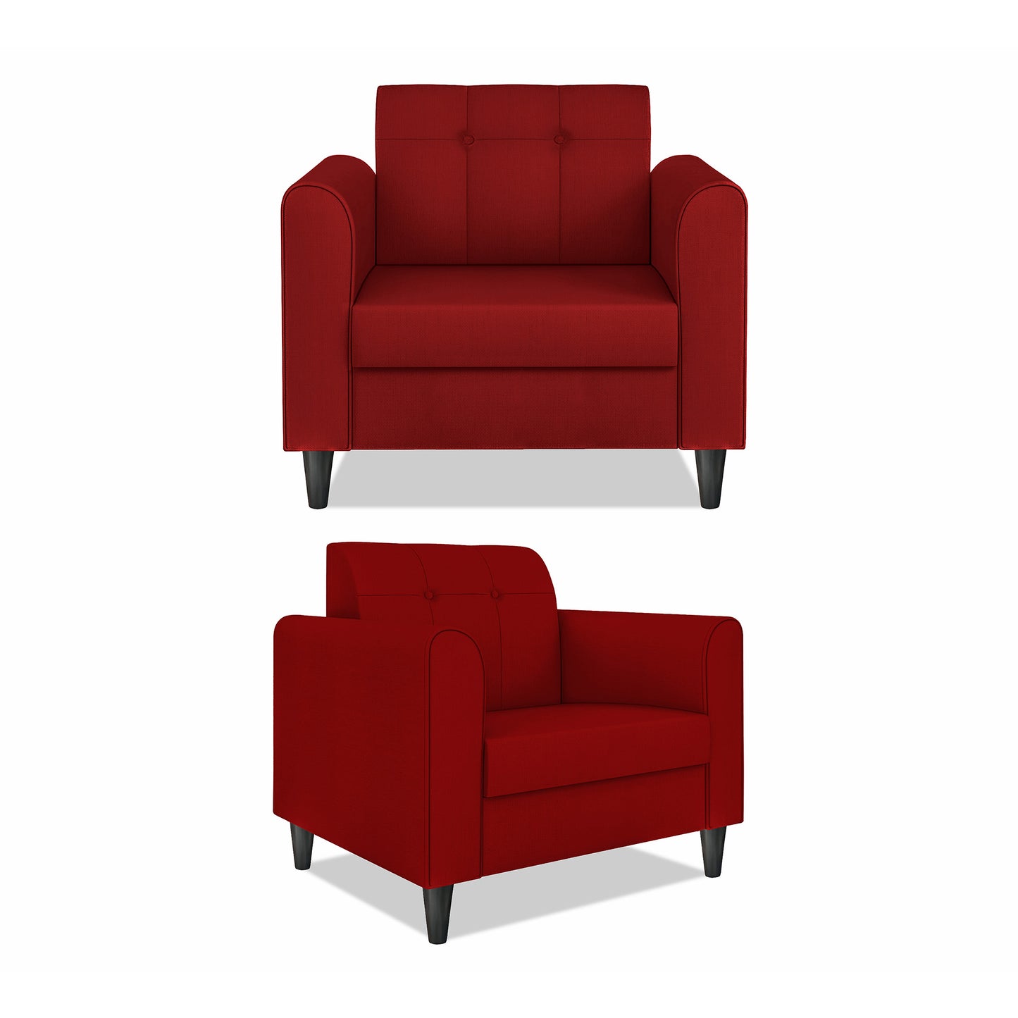 Adorn India Wood Rio Elegant 3+1+1 5 Seater Sofa Set (3 Year Warranty)