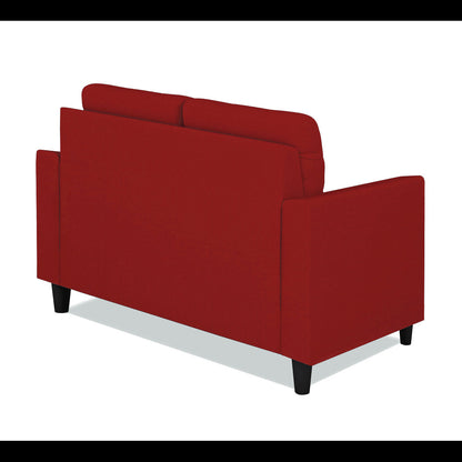 Adorn India Darcy 2 Seater Sofa (Red) (3 Year Warranty)