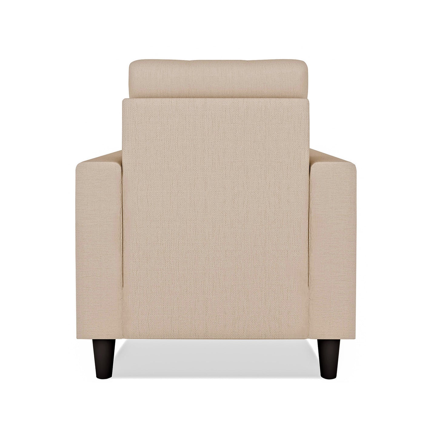 Adorn India Darcy 1 Seater Sofa (Beige) (3 Year Warranty)
